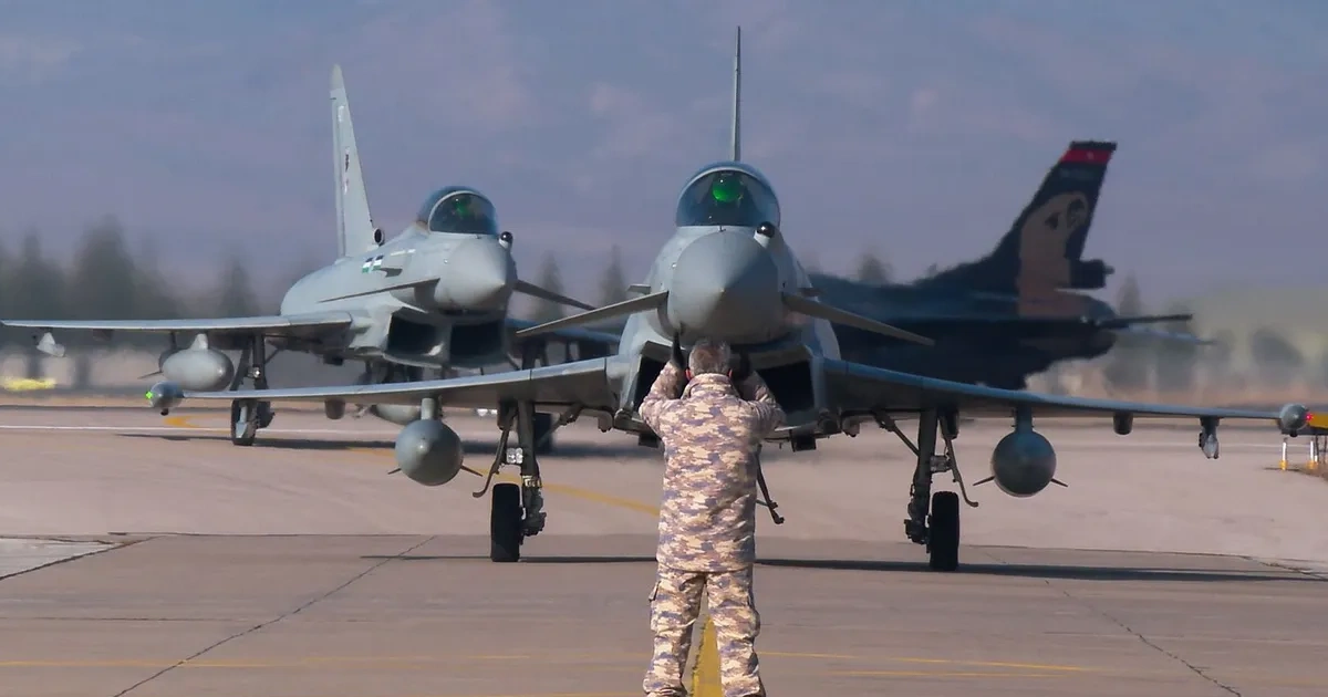 British Fighter Jets Petrol Gulf Skies During Hightened Tensions