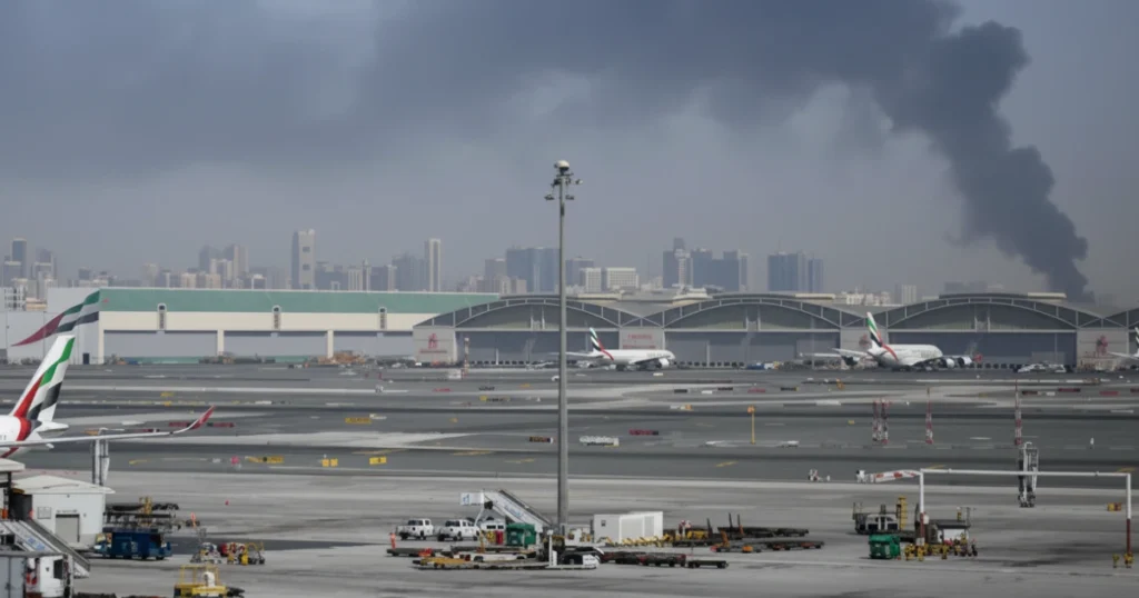 Drones Crash Near Dubai Airport, Four injured Amid Middle East Tensions