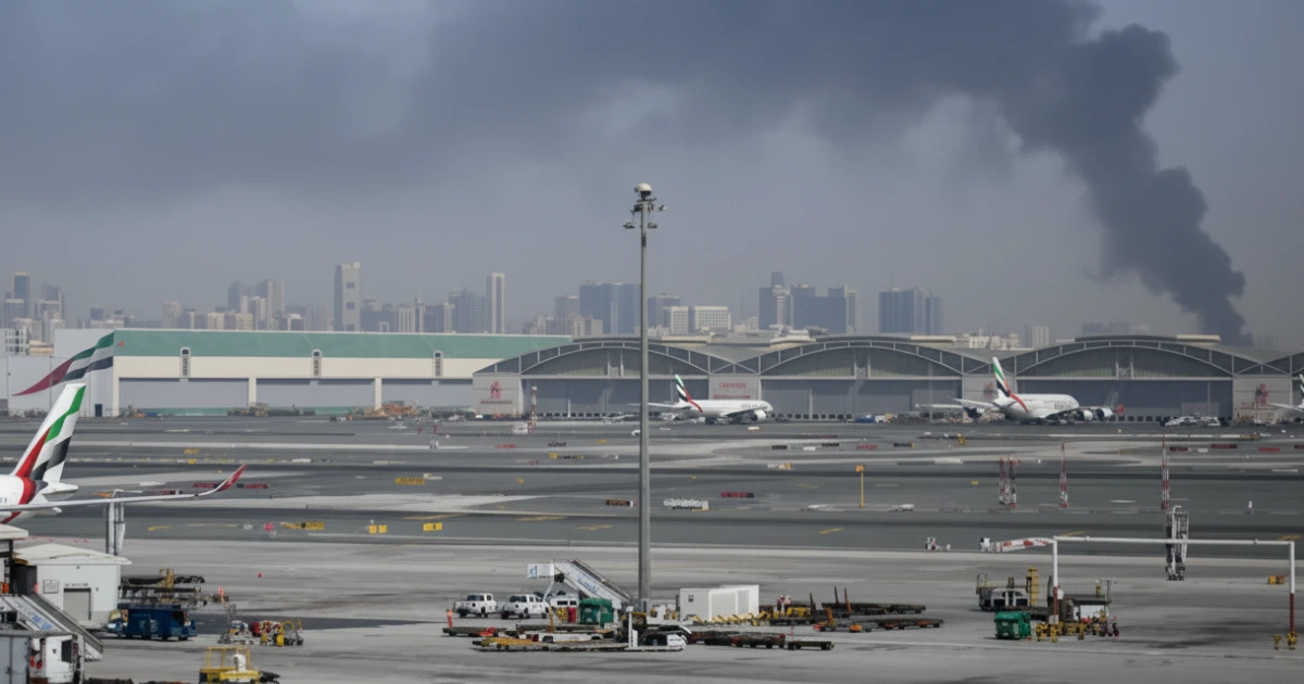 Drones Crash Near Dubai Airport, Four injured Amid Middle East Tensions