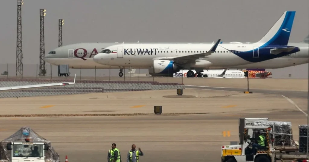 Kuwait International Airport in Flames After Iranian Drone Attack
