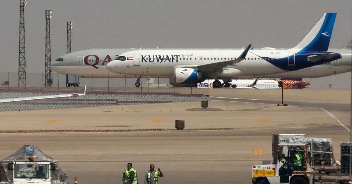 Kuwait International Airport in Flames After Iranian Drone Attack