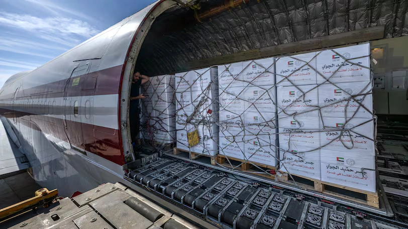 UAE Delivers 100 Tonnes of Food Aid to benefit Gaza Families